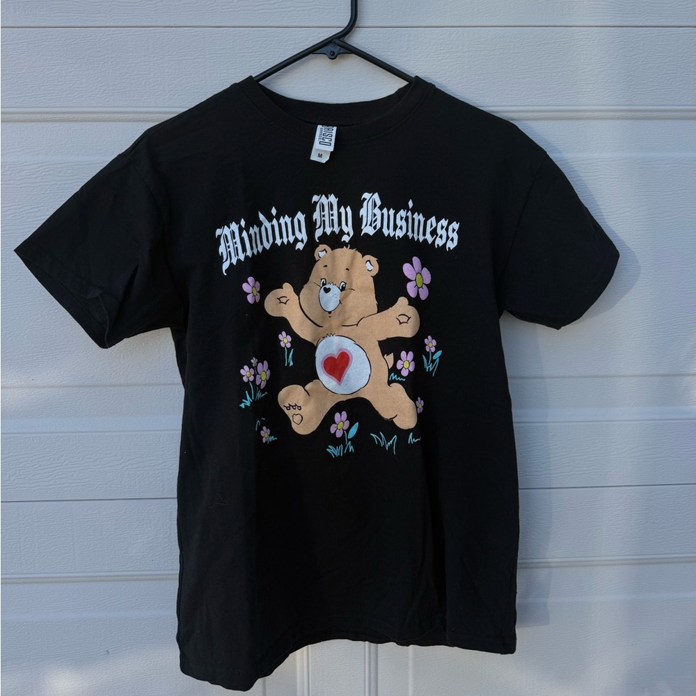Black Graphic Carebear T-Shirt🖤